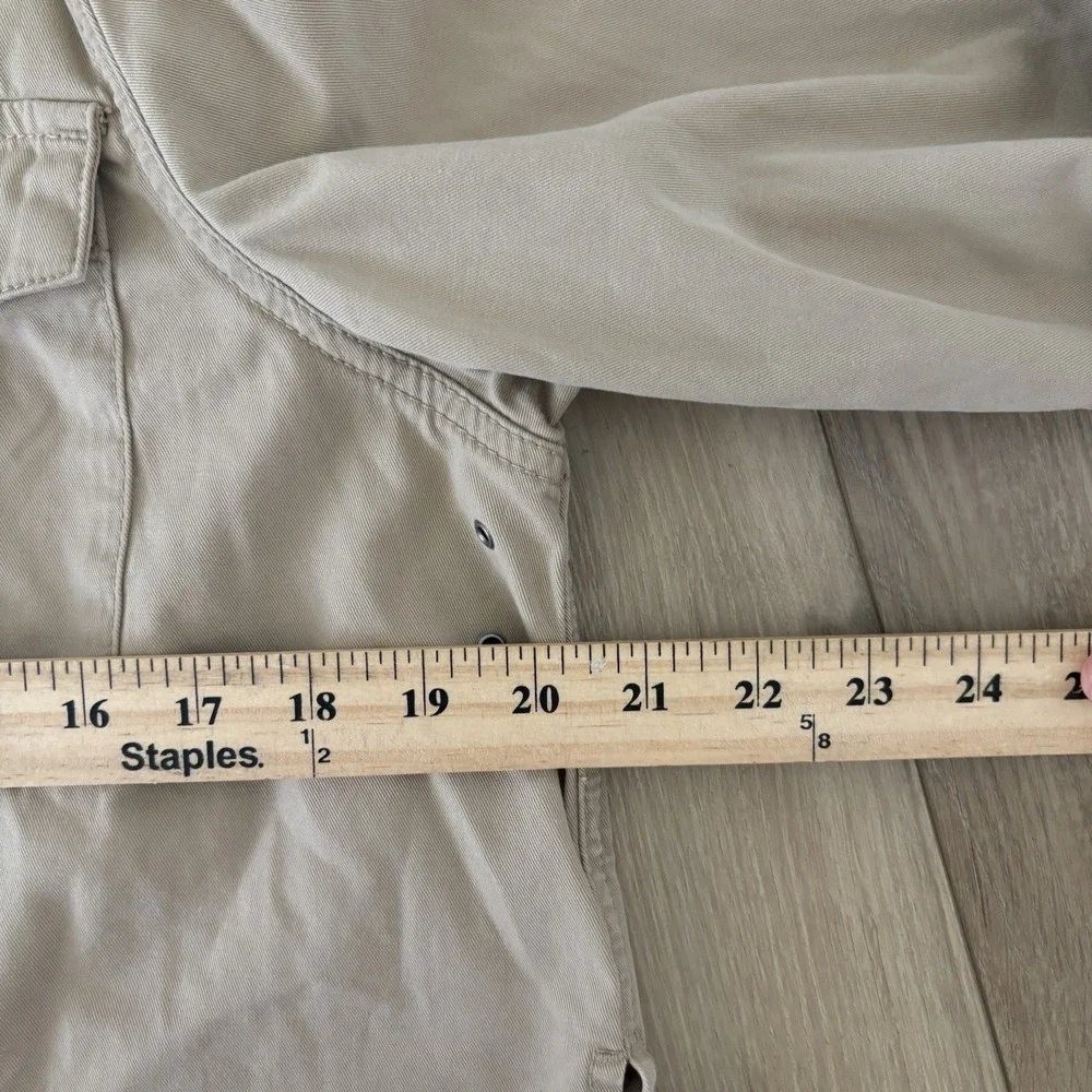 Denim Supply Ralph Lauren Jacket Women M Beige Canvas Guide Outdoor Cargo Hiking